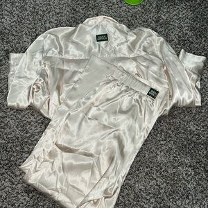 Daily Drills Silky Resort Button up and pant in champagne!